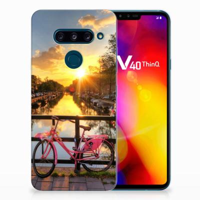LG V40 Thinq Siliconen Back Cover Amsterdamse Grachten LG V40 Thinq Siliconen Back Cover Amsterdamse Grachten
