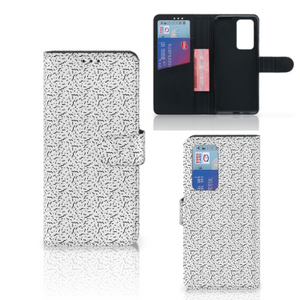 Huawei P40 Pro Telefoon Hoesje Stripes Dots