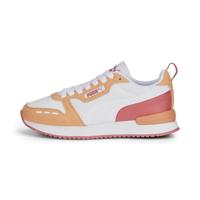 PUMA Unisex Kid's R78 Jr Sneaker, Puma Witte Puma Wit Oranje Perzik, 36 EU