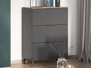 Commode CALIFA 3 lades navarra eik/grafiet