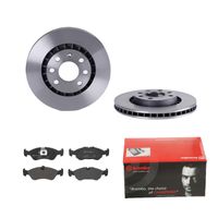 Remmenset, remschijf BREMBO, Remschijftype: Binnen geventileerd, Inbouwplaats: Vooras, u.a. für Opel, Vauxhall - thumbnail