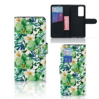 Huawei P40 Pro Hoesje Orchidee Groen - thumbnail