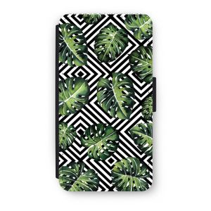 Geometrische jungle: iPhone XS Flip Hoesje