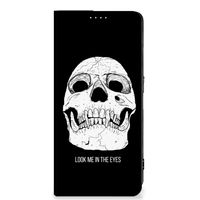 Mobiel BookCase OPPO Reno8 Pro Skull Eyes - thumbnail