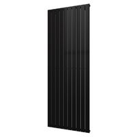 Designradiator Plieger Cavallino Retto Enkel 1666 Watt Middenaansluiting 200x75,4 cm Antraciet Metallic