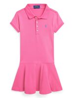 Ralph Lauren Kids robe-polo à logo brodé - Rose