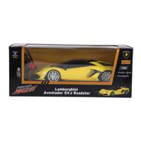 RC Lamborghini Aventador SVJ Roadster 1:24 + Licht Geel - thumbnail