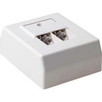 ACT Modulair opbouwdoos shielded 2-voudig German Style CAT5E