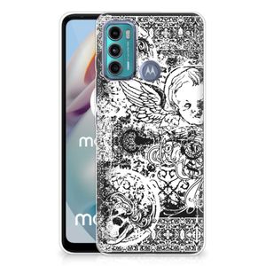 Silicone Back Case Motorola Moto G60 Skulls Angel