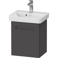 Wastafelonderkast Duravit No.1 Met 1 Deur Links 39x34.6x47.8 cm Met Geïntegreerde Greep Mat Grafiet Duravit