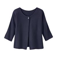 Gebreid vest, indigo 36/38