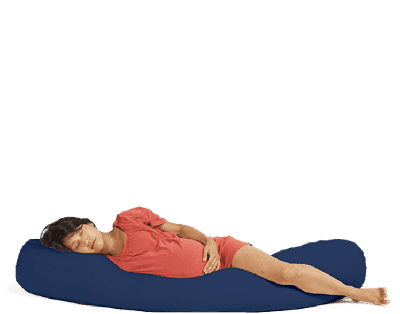 Terapy Toby rugleuning zitzak - Blauw | 160cm x 25cm x 25cm Terapy Toby rugleuning zitzak - Blauw | 160cm x 25cm x 25cm