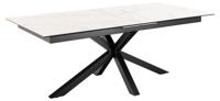 Eettafel Durgan Keramiek Wit Uitschuifbaar 200/240cm - Giga Living - thumbnail