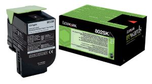 Lexmark 802SK tonercartridge 1 stuk(s) Origineel Zwart