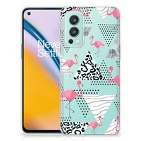 OnePlus Nord 2 5G TPU Hoesje Flamingo Triangle - thumbnail