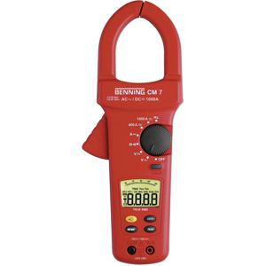 Benning CM 7 Stroomtang, Multimeter Digitaal CAT IV 600 V Weergave (counts): 4000