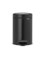 Brabantia newIcon pedaalemmer 3 liter met kunststof binnenemmer - Matt Black - thumbnail