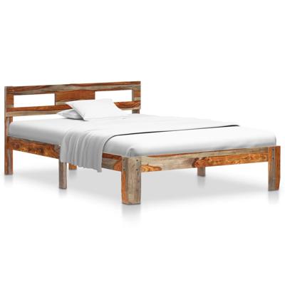vidaXL Bedframe massief sheeshamhout 120x200 cm