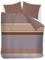 Beddinghouse Dekbedovertrek Birger Mauve-2-persoons (200 x 200/220 cm)