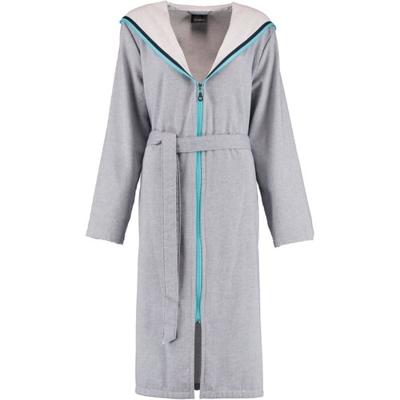 Cawö Cawö 6331 Dames Badjas met capuchon - blau-türkis-114