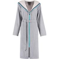 Cawö Cawö 6331 Dames Badjas met capuchon - blau-türkis-114