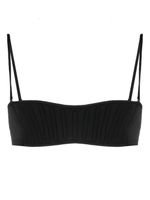 Mugler haut de bikini à coutures contrastantes - Noir - thumbnail