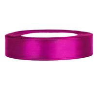 Satijnlint op rol 12mm (25m) Fuchsia