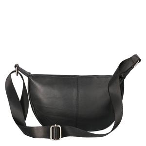 Leather Design Moon Bag Schoudertas Zwart