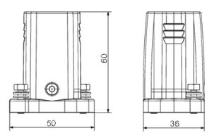 Weidmüller HDC IP68 04A TOS 1M20 1082390000 Connectorbehuizing (male) 1 stuk(s)