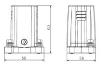 Weidmüller HDC IP68 04A TOS 1M20 1082390000 Connectorbehuizing (male) 1 stuk(s) - thumbnail