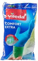 Vileda Comfort & Care rubberen handschoenen met kamille lotion maat M, 3 paar