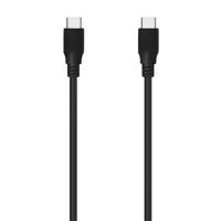 AISENS - A107-0702 - USB 3.2 Gen2X2 kabel 20 Gbps 8K @30Hz 5A 100W E-marker, type USB-C/M-USB-C/M, zwart, 1,0 m