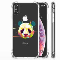 Apple iPhone Xs Max Stevig Bumper Hoesje Panda Color