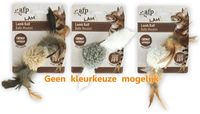 AFP LAMB BALL LAMSWOL MET VEREN VOGEL GELUID EN CATNIP ASSORTI 5X5X3 CM - thumbnail