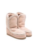 Mou Kids bottines Eskimo en daim - Rose