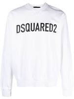 DSQUARED2 sweat en coton à logo imprimé - Blanc