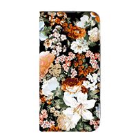 Smart Cover voor iPhone 13 Pro Max Dark Flowers - thumbnail