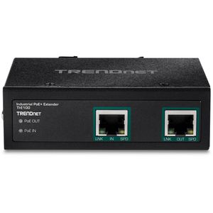 Trendnet TI-E100 netwerkextender Netwerkzender Zwart 10, 100, 1000 Mbit/s