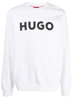 HUGO sweat en coton à logo imprimé - Blanc - thumbnail