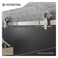 Intersteel Schuifdeursysteem Modern Top rvs geborsteld - thumbnail