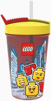 LEGO drinkbeker met rietje Iconic girl LEGO drinkbeker met rietje Iconic girl