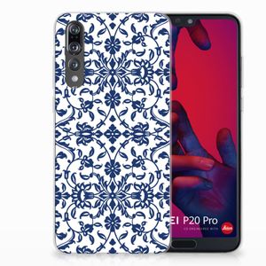 Huawei P20 Pro TPU Case Flower Blue