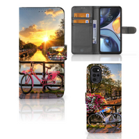 Motorola Moto G22 Flip Cover Amsterdamse Grachten - thumbnail