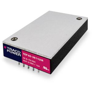 TracoPower TEP 60-7212UIR DC/DC-converter, print 5 A 60 W Aantal uitgangen: 1 x Inhoud 1 stuk(s)