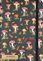 2026 Mushrooms Weekly Planner (16 Months, Sept 2025 to Dec 2026)