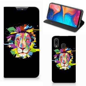 Samsung Galaxy A30 Magnet Case Lion Color