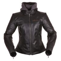 MODEKA Edda Lady, Leren motorjas dames, Zwart