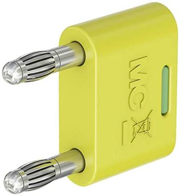 Stäubli KS-4N-19 verbindingsstekker groen, geel stift-Ø: 4 mm afstand tussen de stift: 19 mm 1 st.