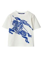 Burberry Kids t-shirt en coton à logo EKD - Tons neutres