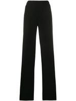 Emporio Armani pantalon ample à taille haute - Noir